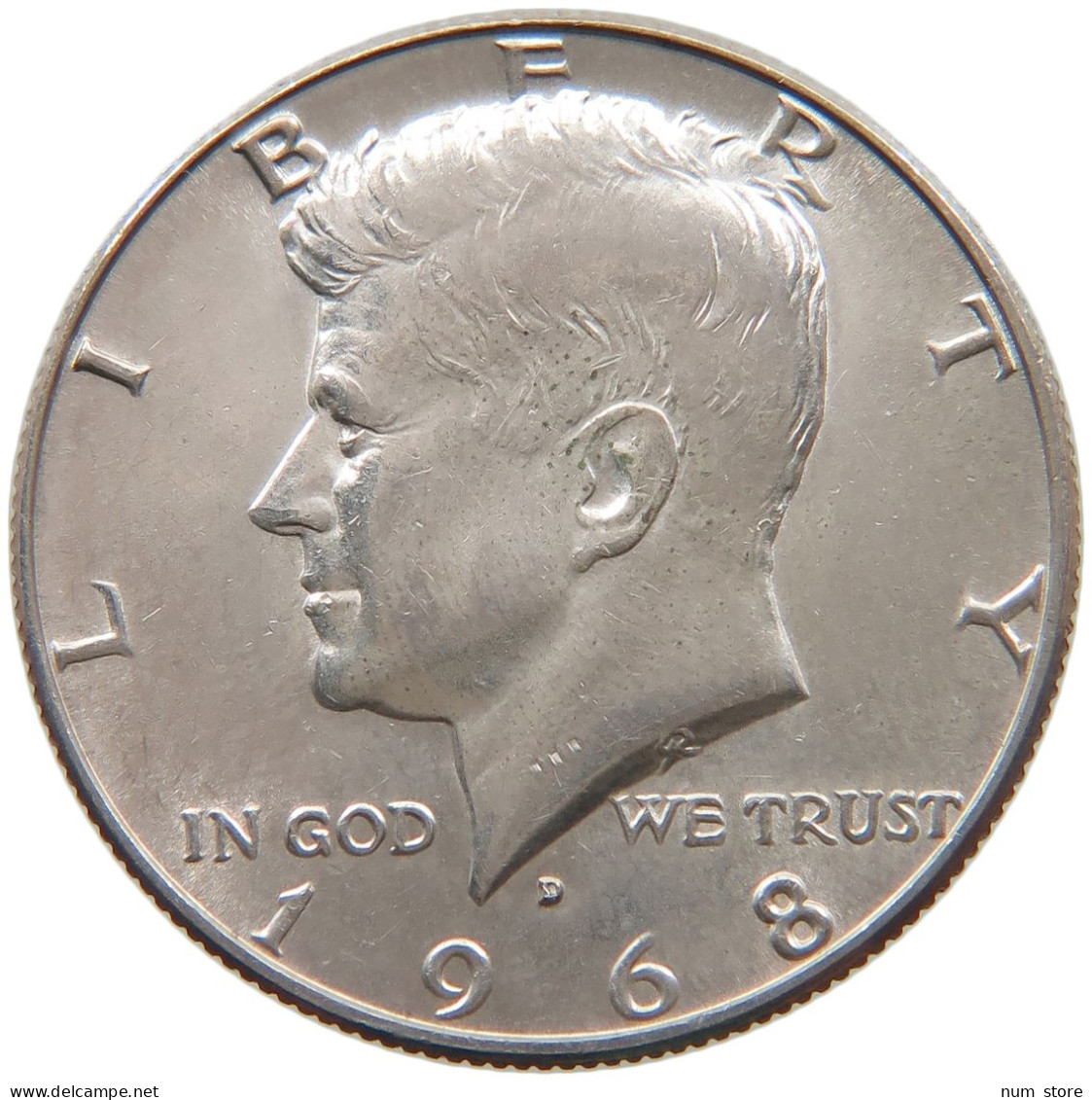 UNITED STATES OF AMERICA 1/2 DOLLAR 1968 D KENNEDY #a073 0643 - 1964-…: Kennedy