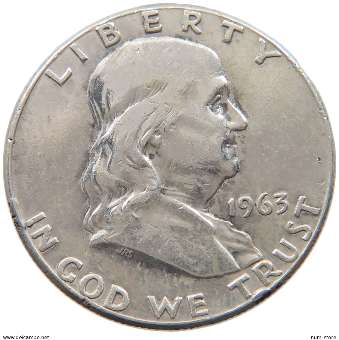 UNITED STATES OF AMERICA 1/2 DOLLAR 1963 Franklin #c081 0605 - 1948-1963: Franklin