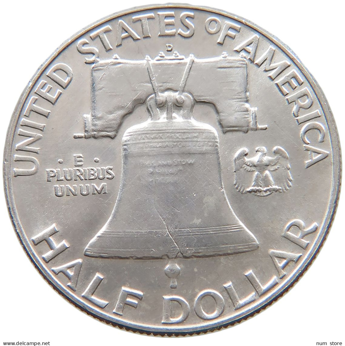 UNITED STATES OF AMERICA 1/2 DOLLAR 1963 D Franklin #s058 0453 - 1948-1963: Franklin