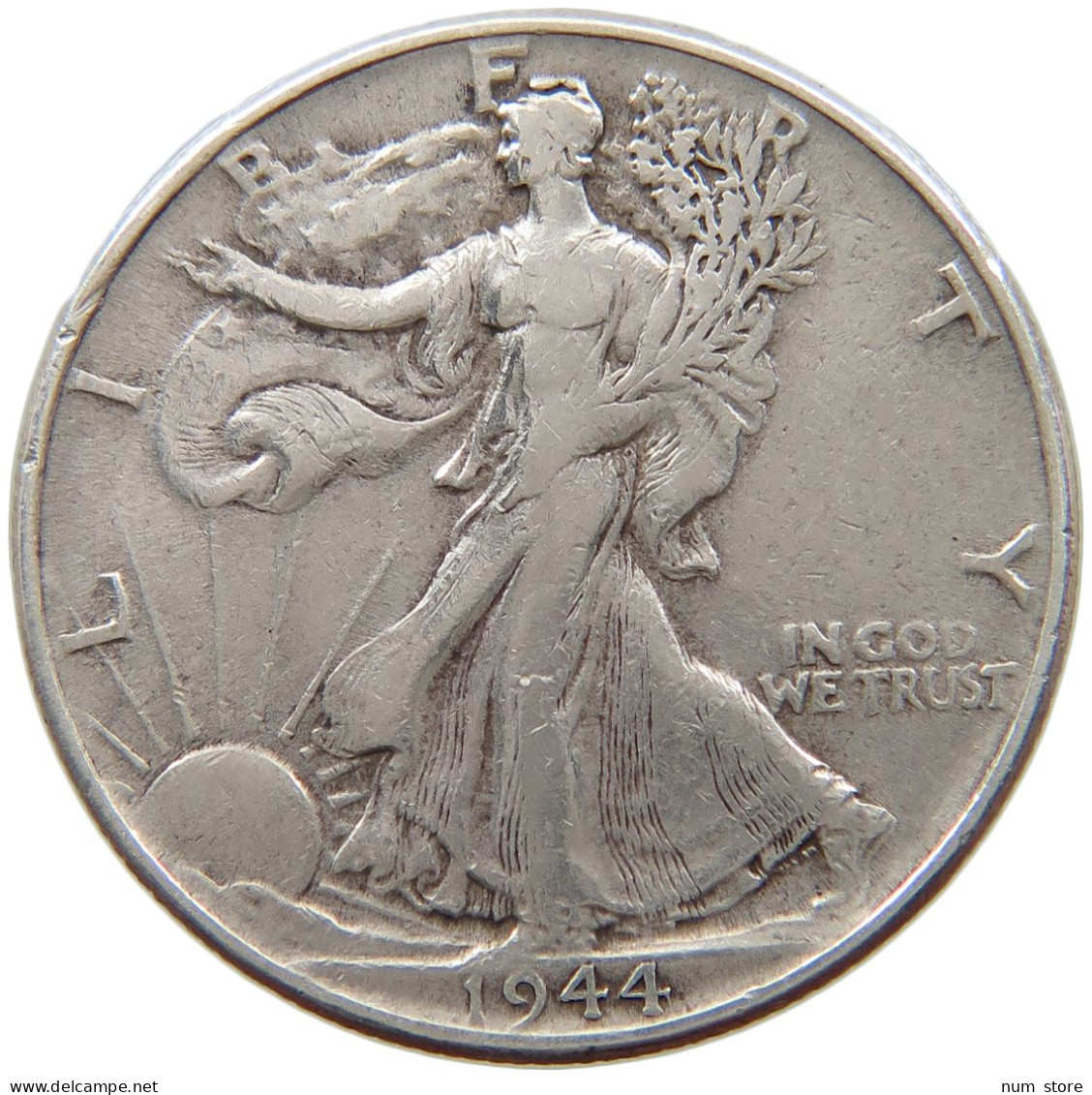 UNITED STATES OF AMERICA 1/2 DOLLAR 1944 LIBERTY WALKING #a068 0629 - 1916-1947: Liberty Walking (Liberté Marchant)