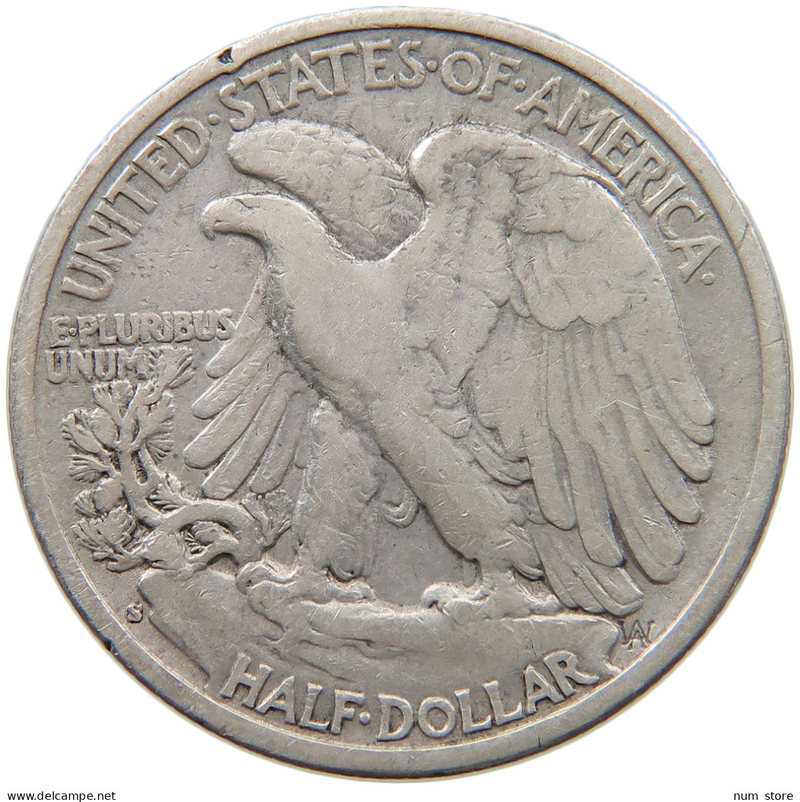 UNITED STATES OF AMERICA 1/2 DOLLAR 1943 S LIBERTY WALKING #s058 0429 - 1916-1947: Liberty Walking (Libertà Che Cammina)