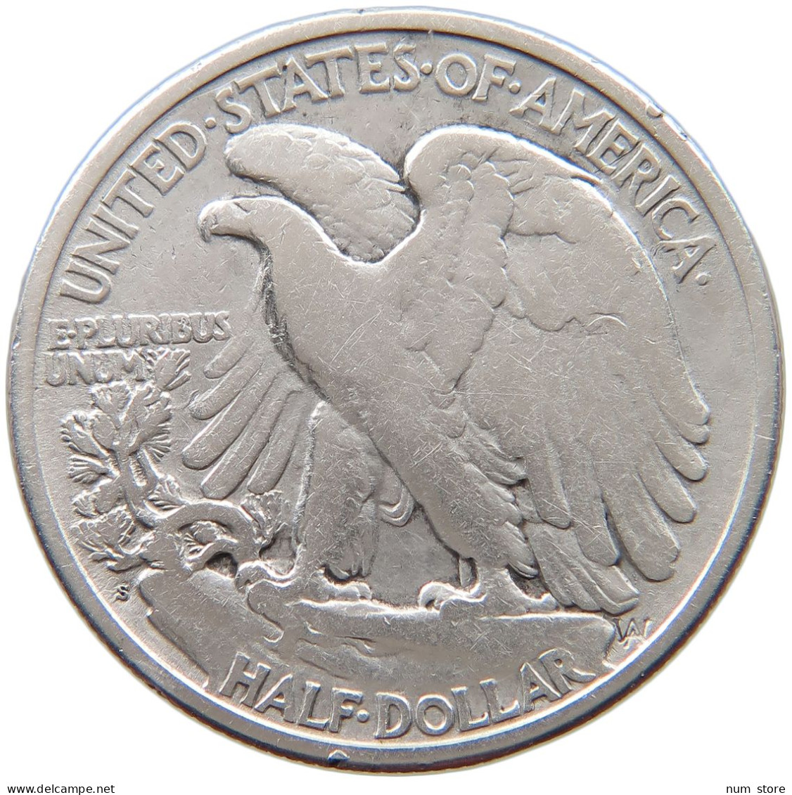 UNITED STATES OF AMERICA 1/2 DOLLAR 1918 S LIBERTY WALKING #s045 0423 - 1916-1947: Liberty Walking