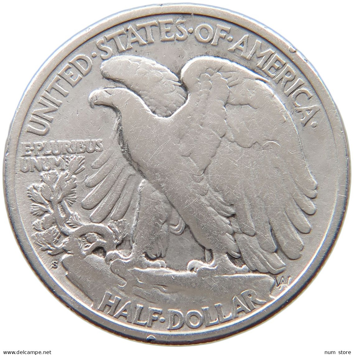 UNITED STATES OF AMERICA 1/2 DOLLAR 1918 S LIBERTY WALKING #s045 0423 - 1916-1947: Liberty Walking (Libertà Che Cammina)