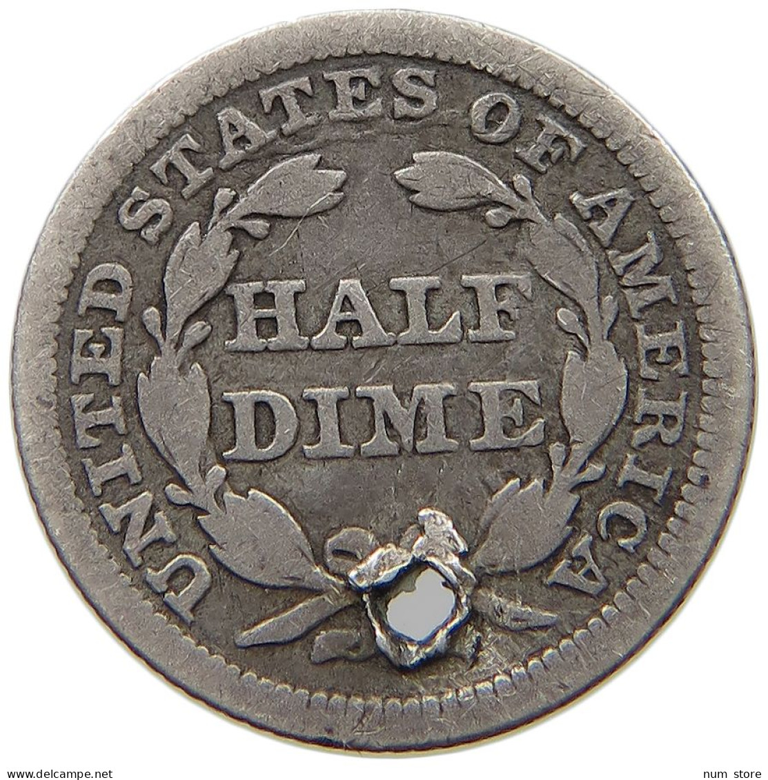 UNITED STATES OF AMERICA 1/2 DIME 1853 SEATED LIBERTY #s055 0525 - 1839-1891: Seated Liberty