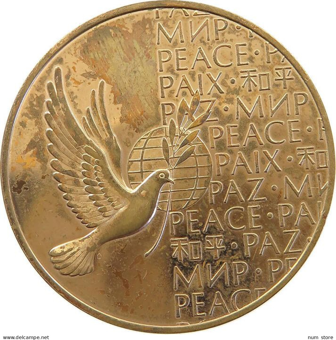 UNITED NATIONS MEDAL 1973 PEACE #s024 0357 - Autres & Non Classés