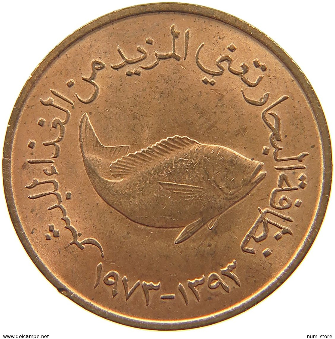 UNITED ARAB EMIRATES 5 FILS 1973  #c036 0651 - Emirats Arabes Unis