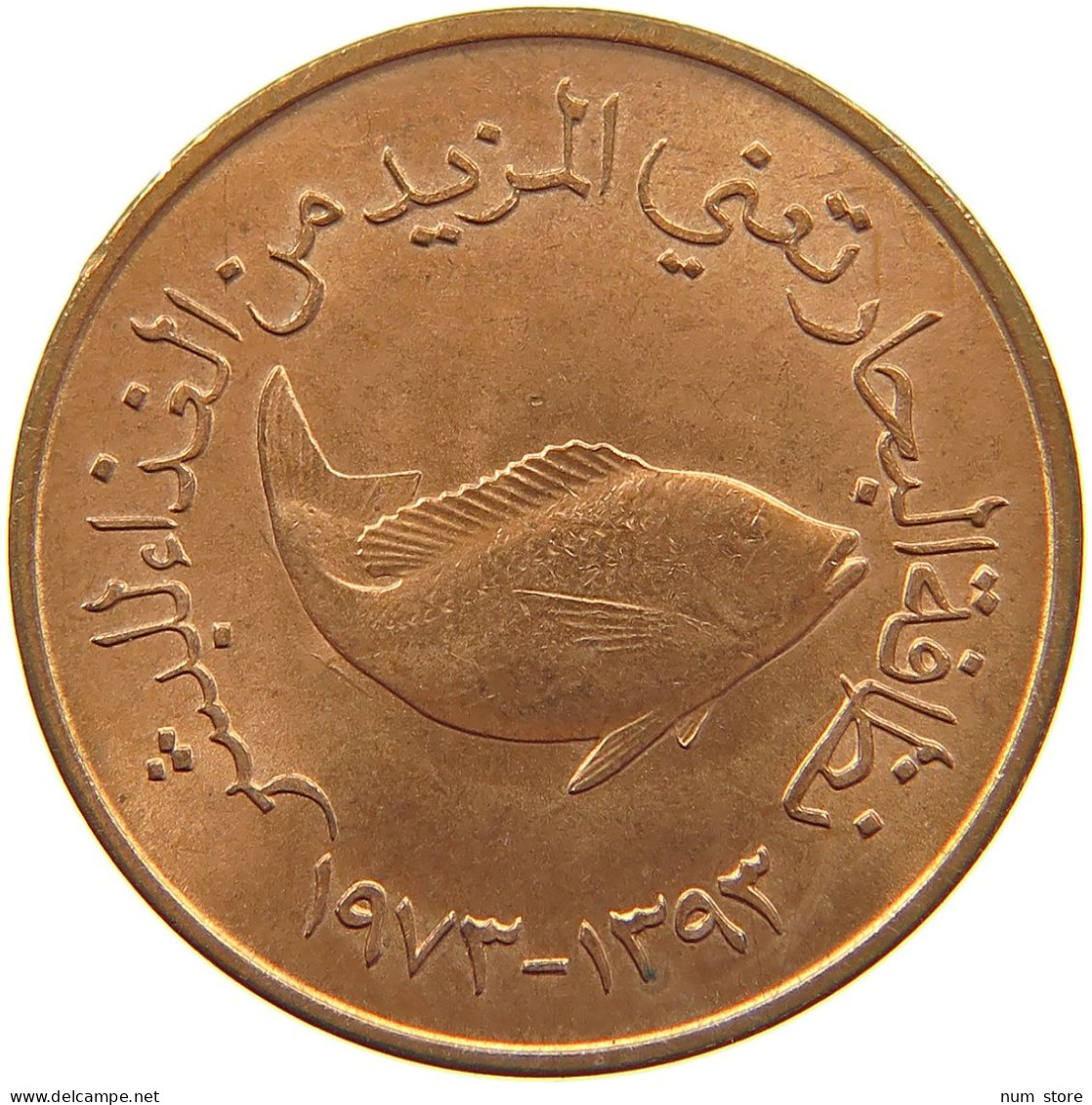 UNITED ARAB EMIRATES 5 FILS 1973  #c013 0255 - Emirats Arabes Unis