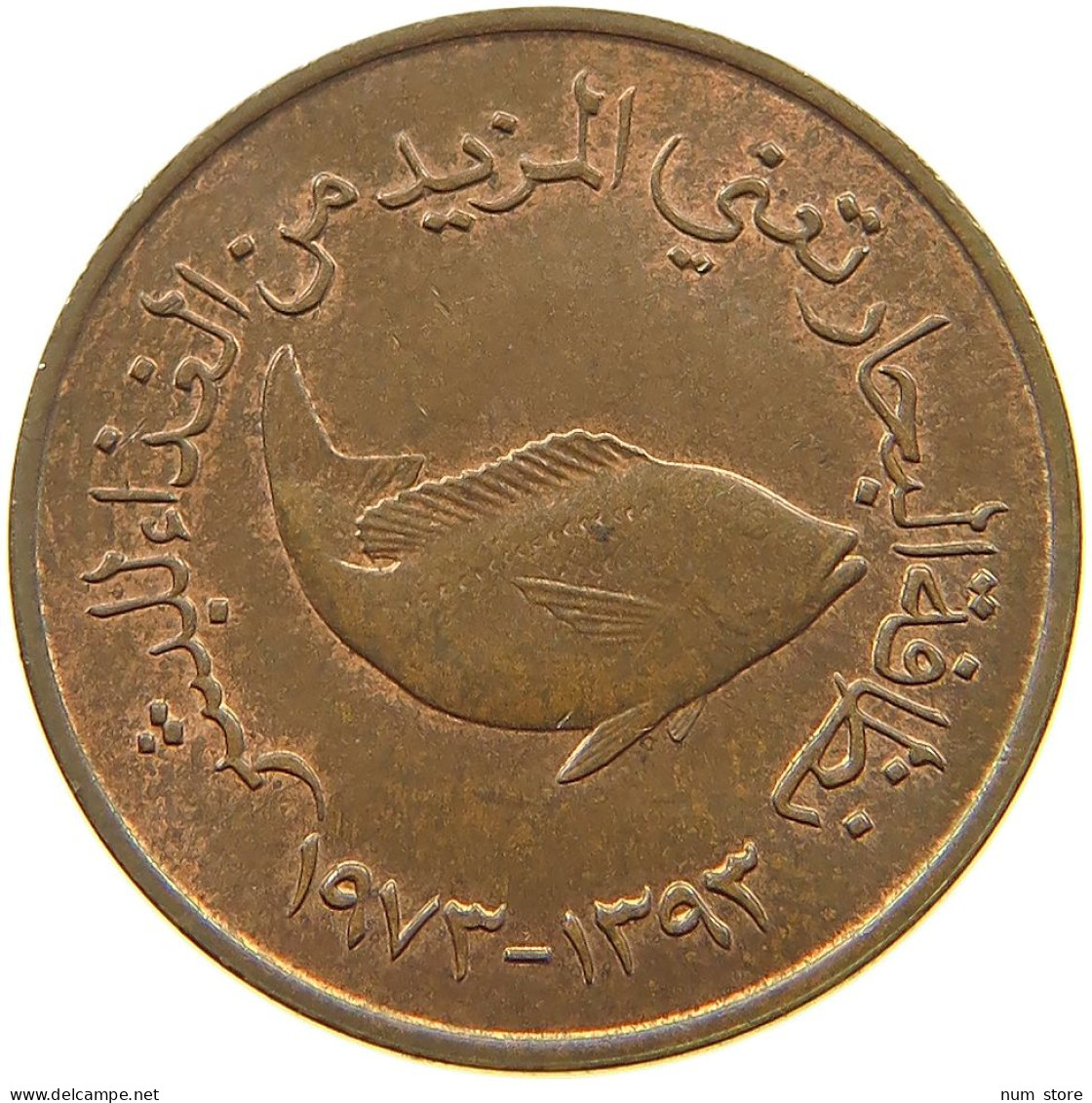 UNITED ARAB EMIRATES 5 FILS 1973  #a037 0683 - Emirati Arabi