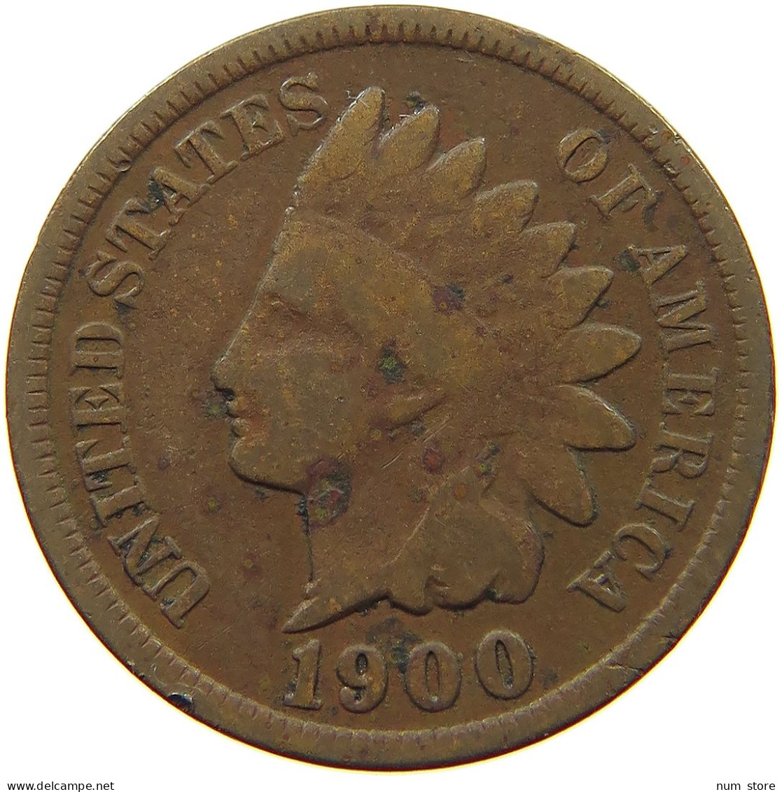 UNITED STATES OF AMERICA CENT 1900 INDIAN HEAD #s063 0311 - 1859-1909: Indian Head