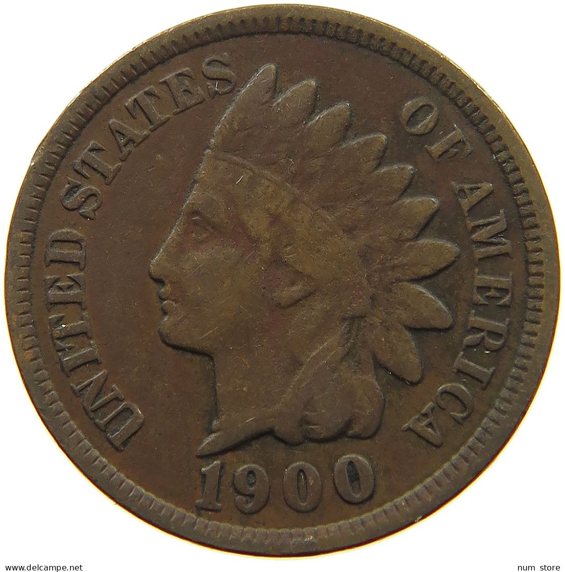 UNITED STATES OF AMERICA CENT 1900 INDIAN HEAD #s063 0189 - 1859-1909: Indian Head