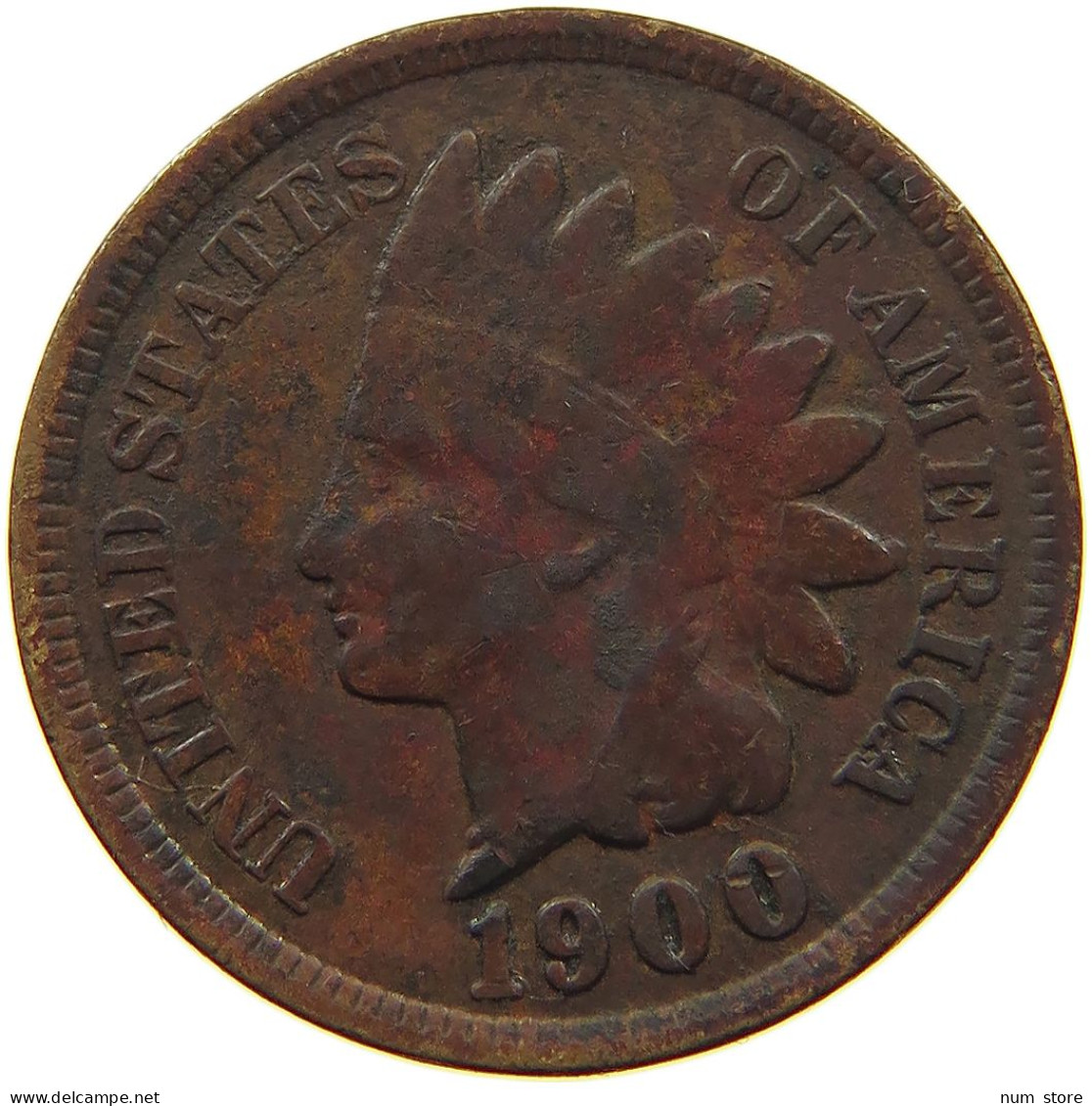 UNITED STATES OF AMERICA CENT 1900 INDIAN HEAD #c083 0635 - 1859-1909: Indian Head