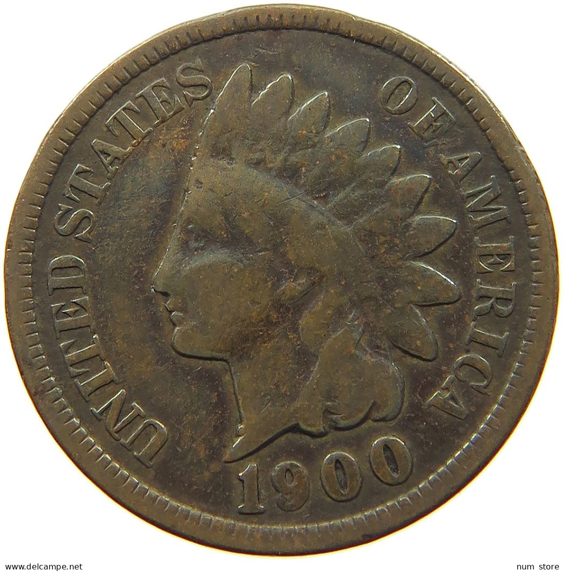 UNITED STATES OF AMERICA CENT 1900 INDIAN HEAD #c082 0273 - 1859-1909: Indian Head