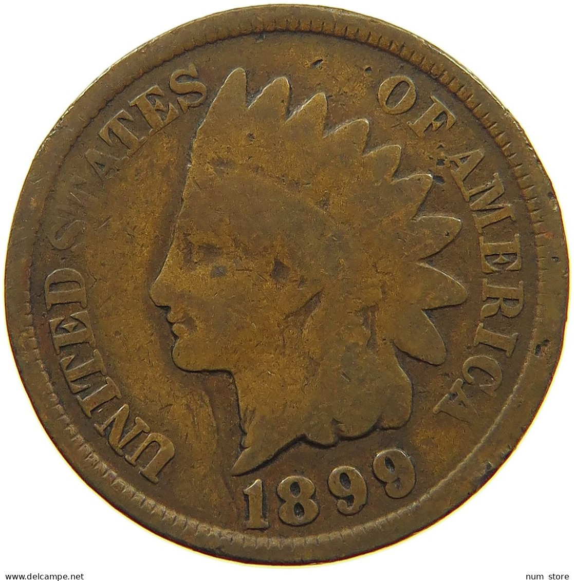 UNITED STATES OF AMERICA CENT 1899 INDIAN HEAD #s063 0439 - 1859-1909: Indian Head