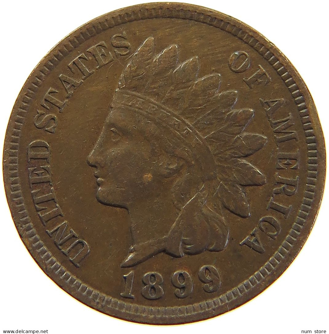 UNITED STATES OF AMERICA CENT 1899 INDIAN HEAD #c053 0441 - 1859-1909: Indian Head