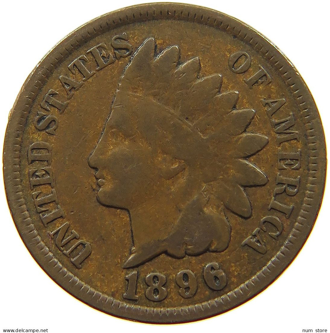 UNITED STATES OF AMERICA CENT 1896 INDIAN HEAD #s063 0317 - 1859-1909: Indian Head