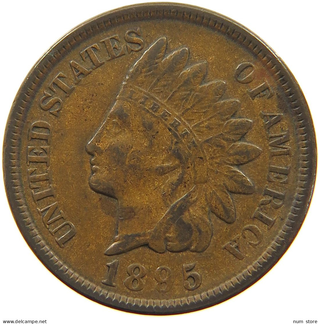 UNITED STATES OF AMERICA CENT 1895 INDIAN HEAD #t140 0351 - 1859-1909: Indian Head