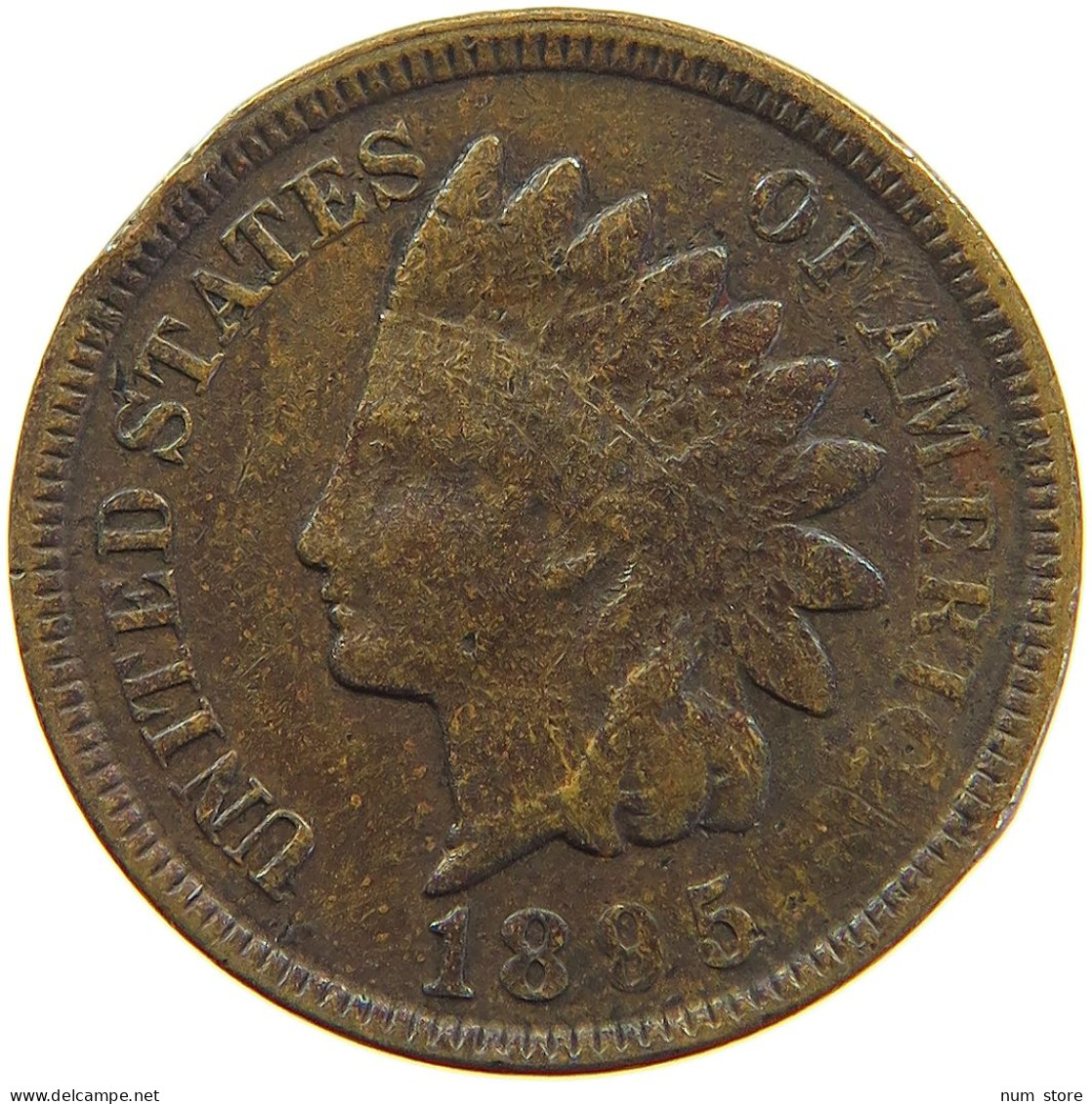 UNITED STATES OF AMERICA CENT 1895 INDIAN HEAD #c083 0669 - 1859-1909: Indian Head