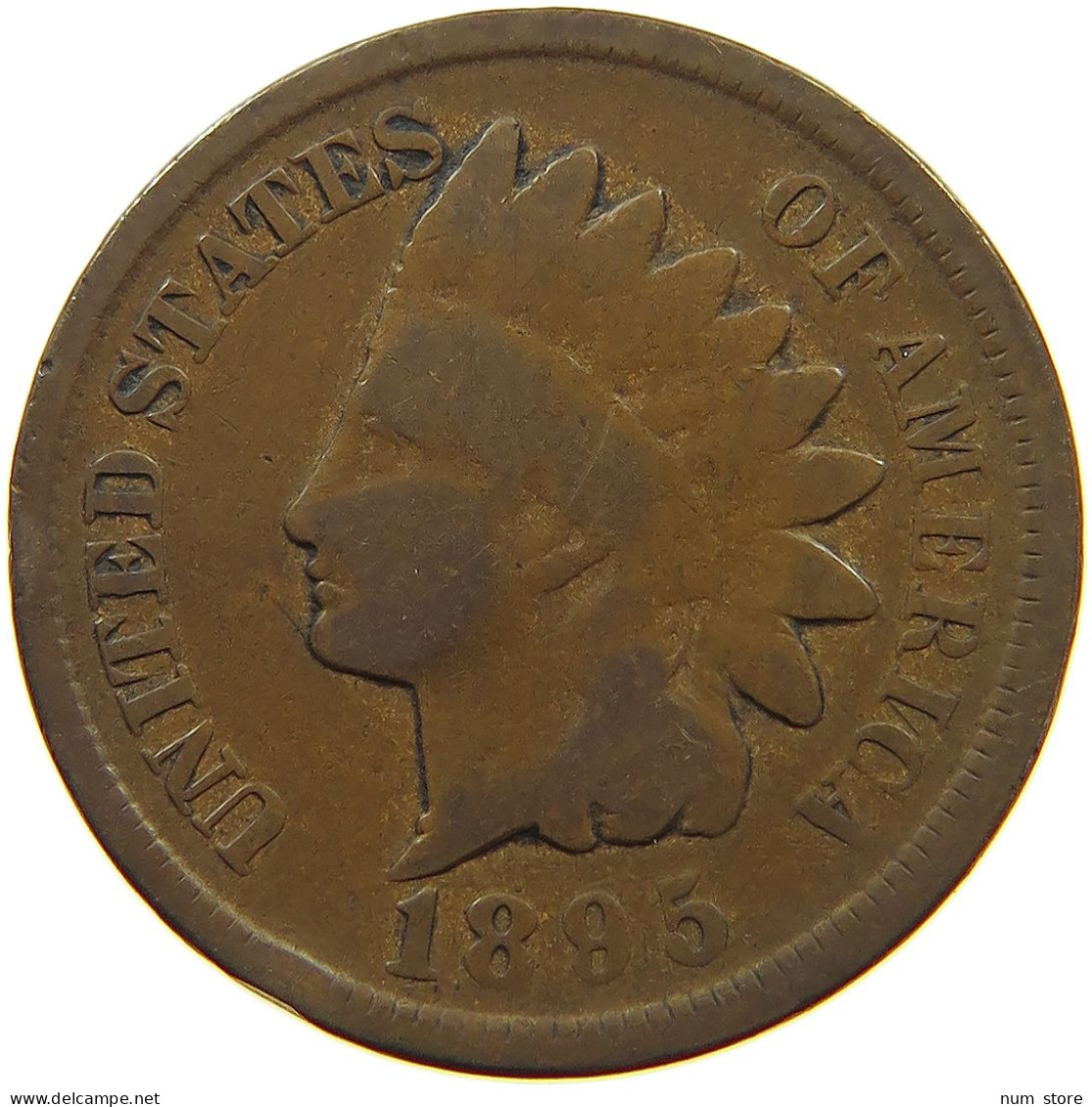UNITED STATES OF AMERICA CENT 1895 INDIAN HEAD #s063 0397 - 1859-1909: Indian Head
