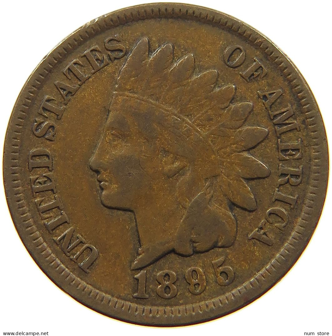 UNITED STATES OF AMERICA CENT 1895 INDIAN HEAD #c083 0667 - 1859-1909: Indian Head