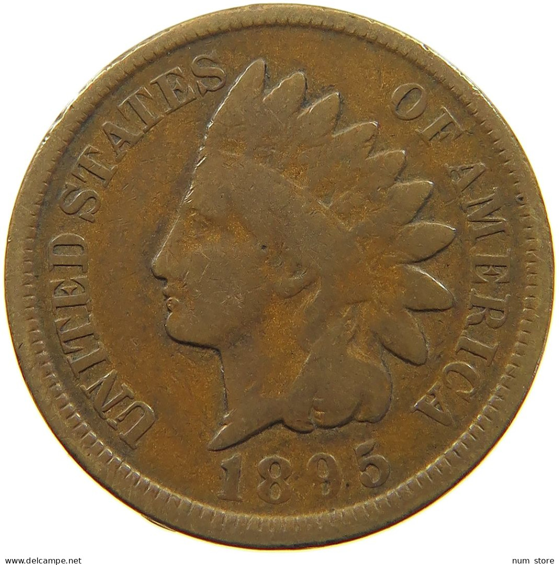 UNITED STATES OF AMERICA CENT 1895 INDIAN HEAD #a036 0677 - 1859-1909: Indian Head