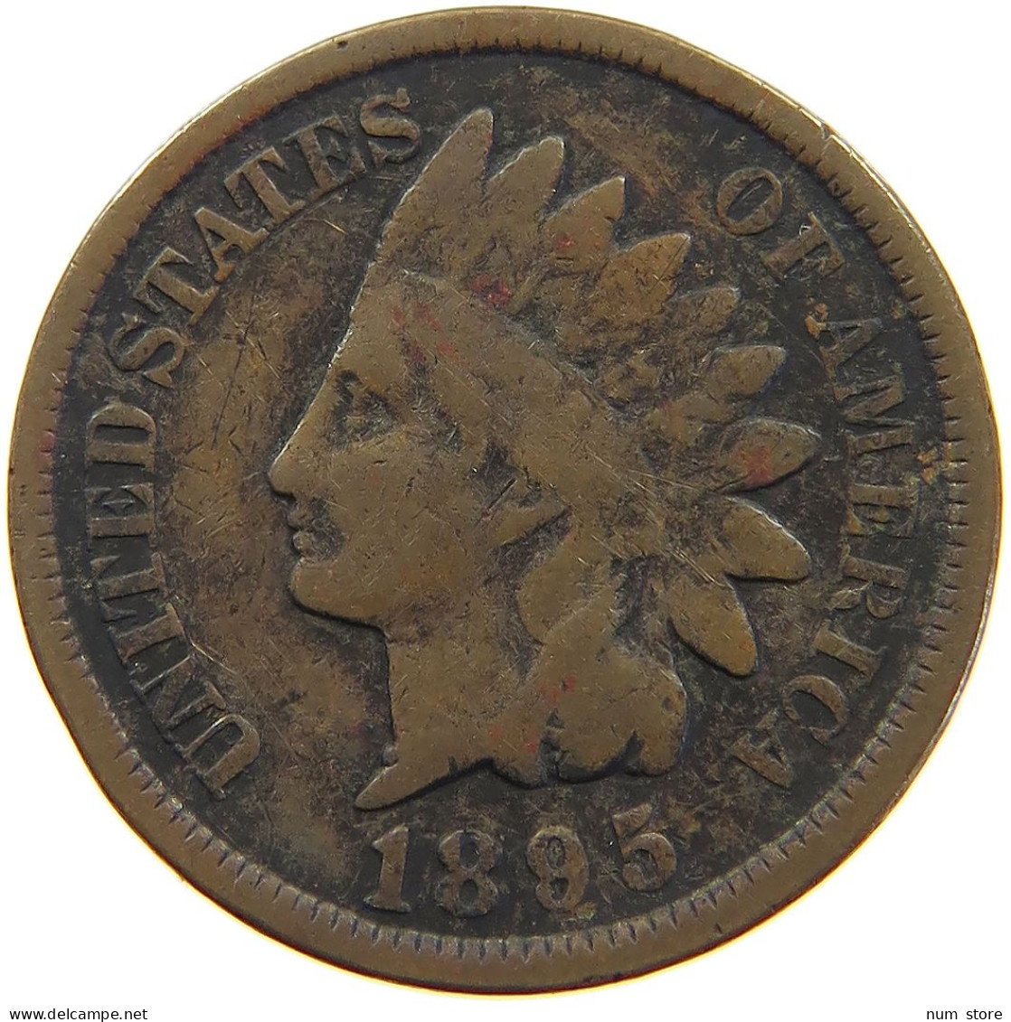 UNITED STATES OF AMERICA CENT 1895 INDIAN HEAD #a063 0225 - 1859-1909: Indian Head