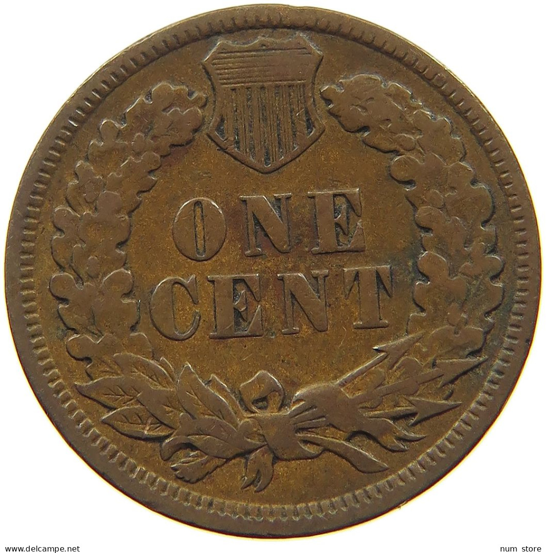 UNITED STATES OF AMERICA CENT 1891 INDIAN HEAD #c083 0675 - 1859-1909: Indian Head