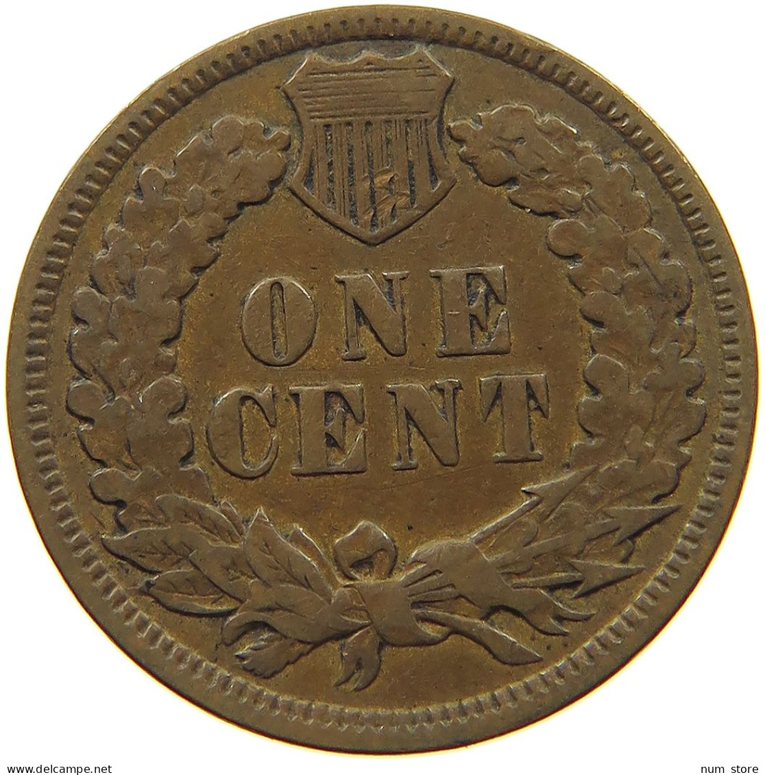 UNITED STATES OF AMERICA CENT 1891 INDIAN HEAD #c082 0265 - 1859-1909: Indian Head