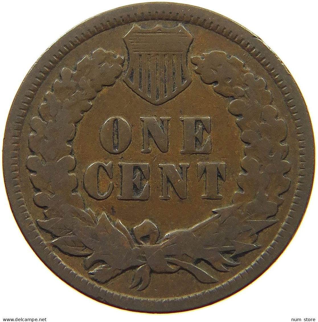 UNITED STATES OF AMERICA CENT 1890 INDIAN HEAD #s063 0185 - 1859-1909: Indian Head