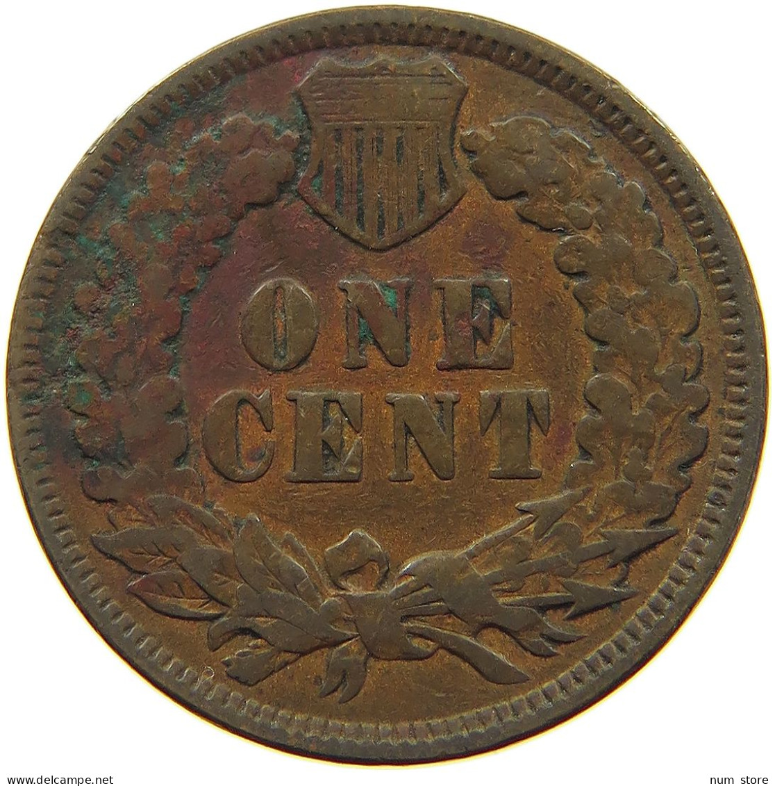 UNITED STATES OF AMERICA CENT 1890 INDIAN HEAD #s063 0229 - 1859-1909: Indian Head