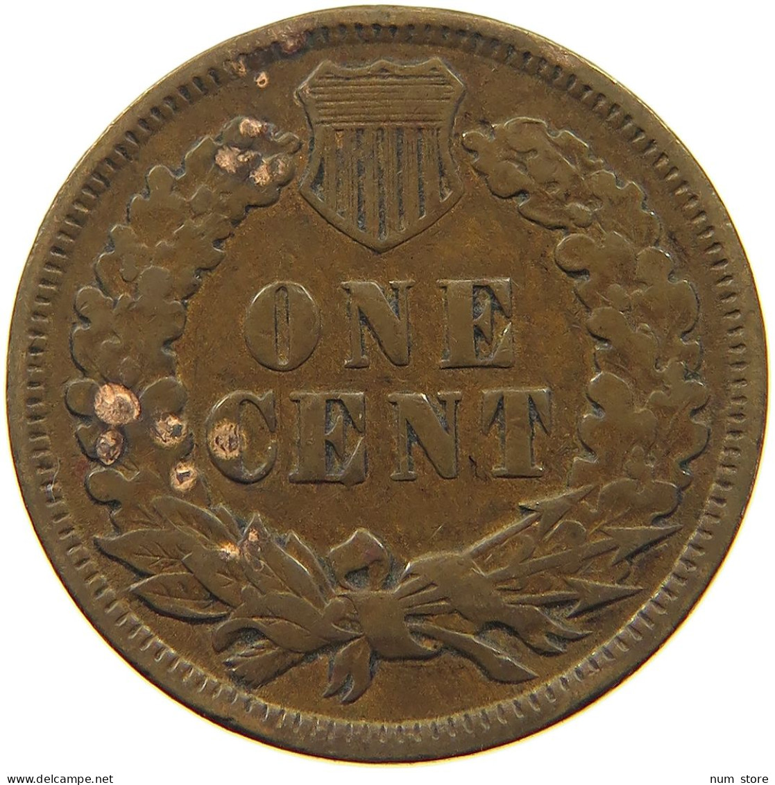 UNITED STATES OF AMERICA CENT 1890 INDIAN HEAD #a036 0691 - 1859-1909: Indian Head