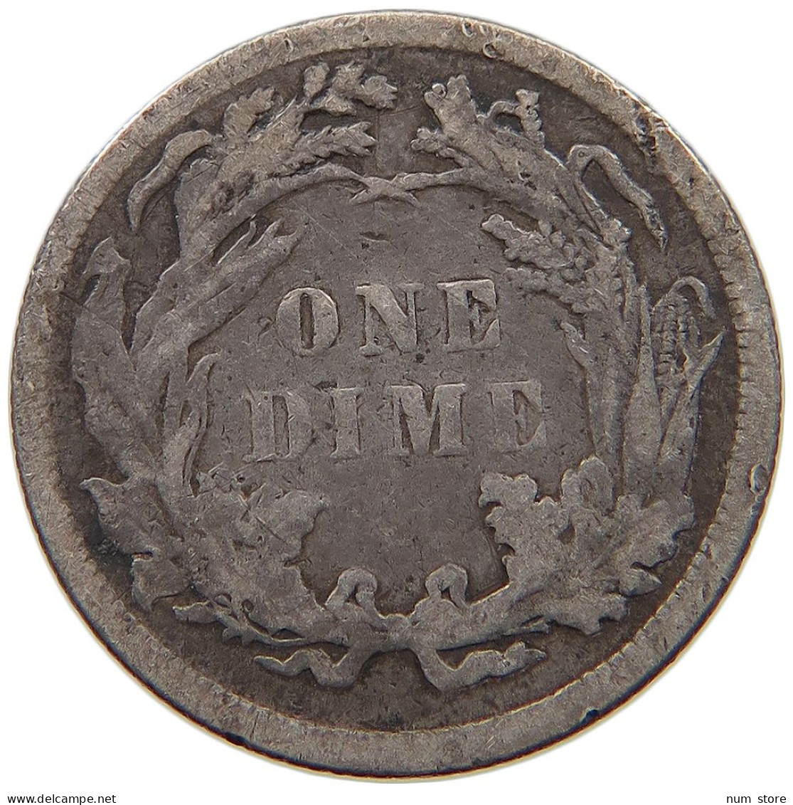 UNITED STATES OF AMERICA DIME 1883 SEATED LIBERTY #t110 1065 - 1837-1891: Seated Liberty (Libertà Seduta)