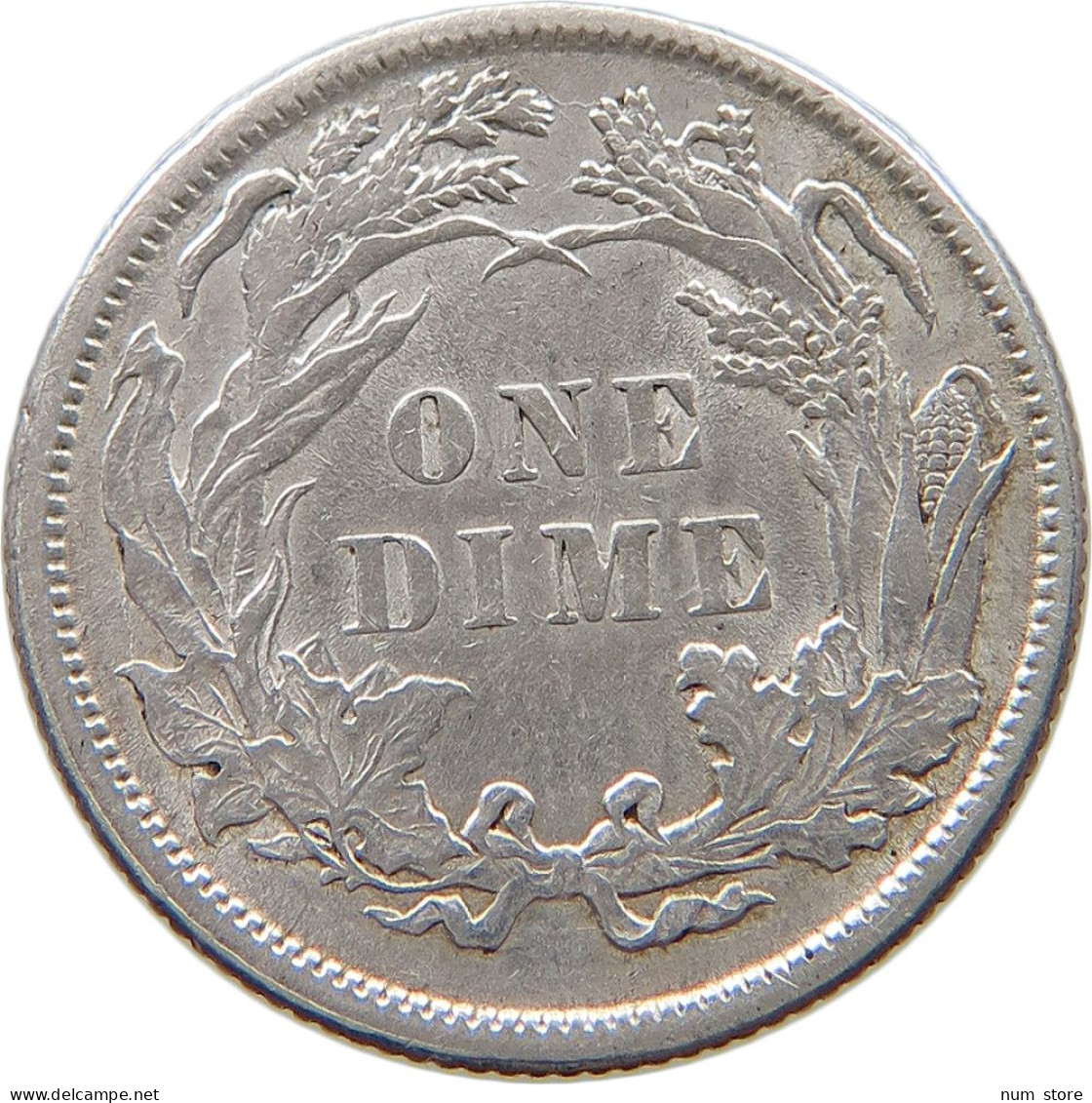 UNITED STATES OF AMERICA DIME 1883 SEATED LIBERTY #t121 0259 - 1837-1891: Seated Liberty (Libertà Seduta)