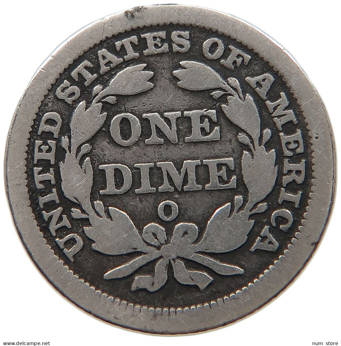 UNITED STATES OF AMERICA DIME 1856 O SEATED LIBERTY #t143 0501 - 1837-1891: Seated Liberty (Liberté Assise)