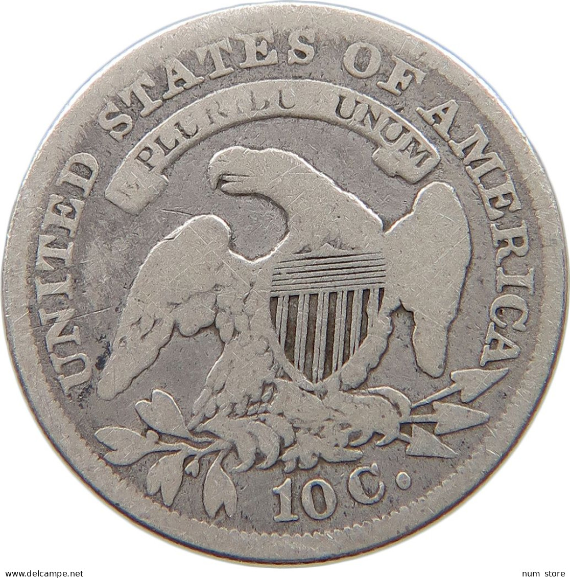 UNITED STATES OF AMERICA DIME 1836 CAPPED BUST #t121 0249 - 1796-1837: Bust (Buste)