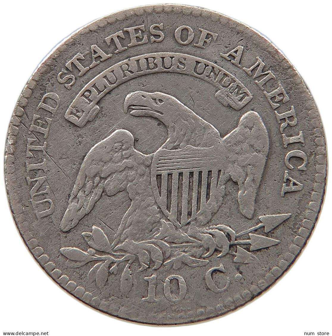 UNITED STATES OF AMERICA DIME 1825 CAPPED BUST #t143 0365 - 1796-1837: Bust (Buste)