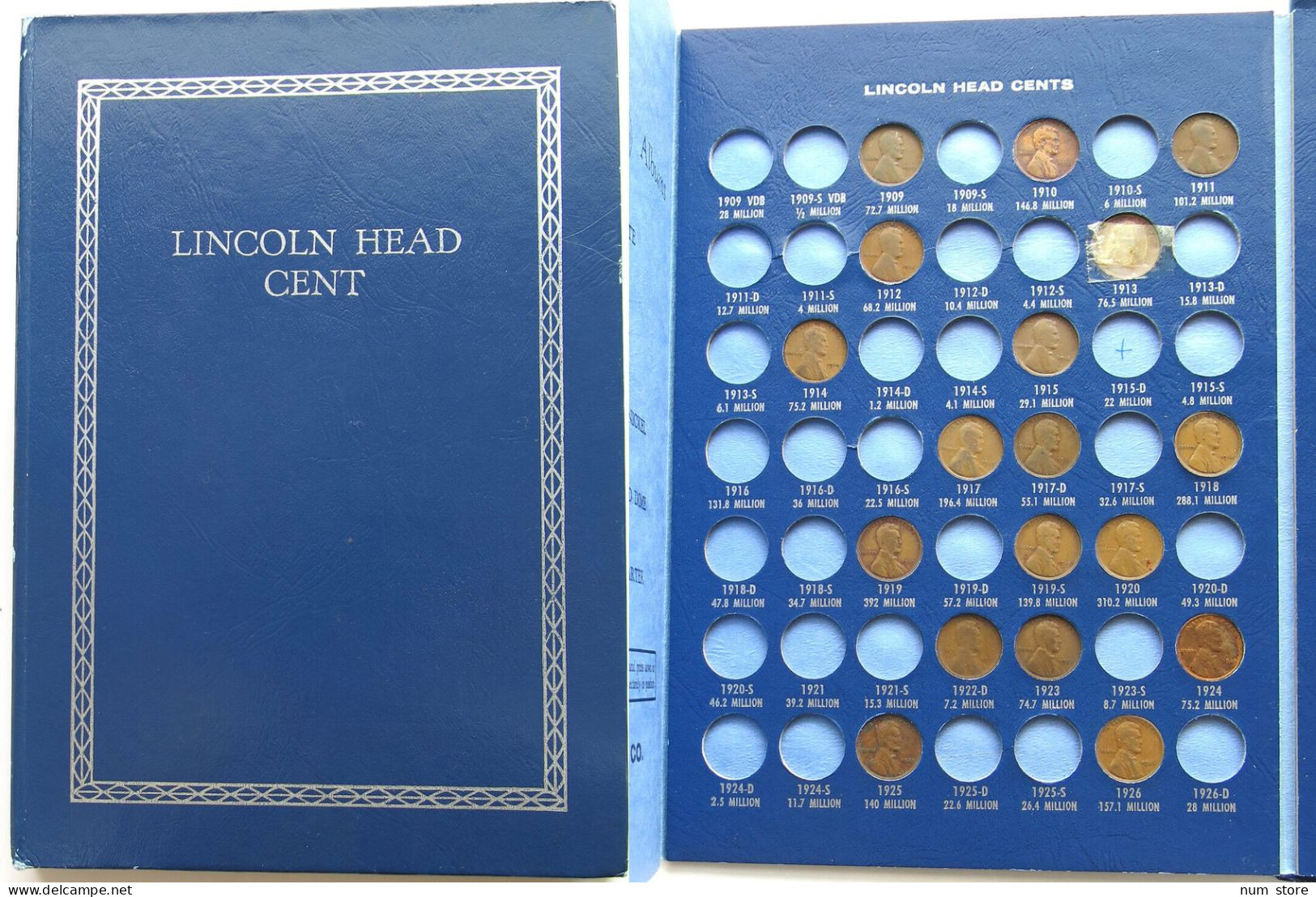 UNITED STATES OF AMERICA CENTS  LINCOLN HEAD CENT 1909-1977 #bs09 0119 - 1959-…: Lincoln, Memorial Reverse