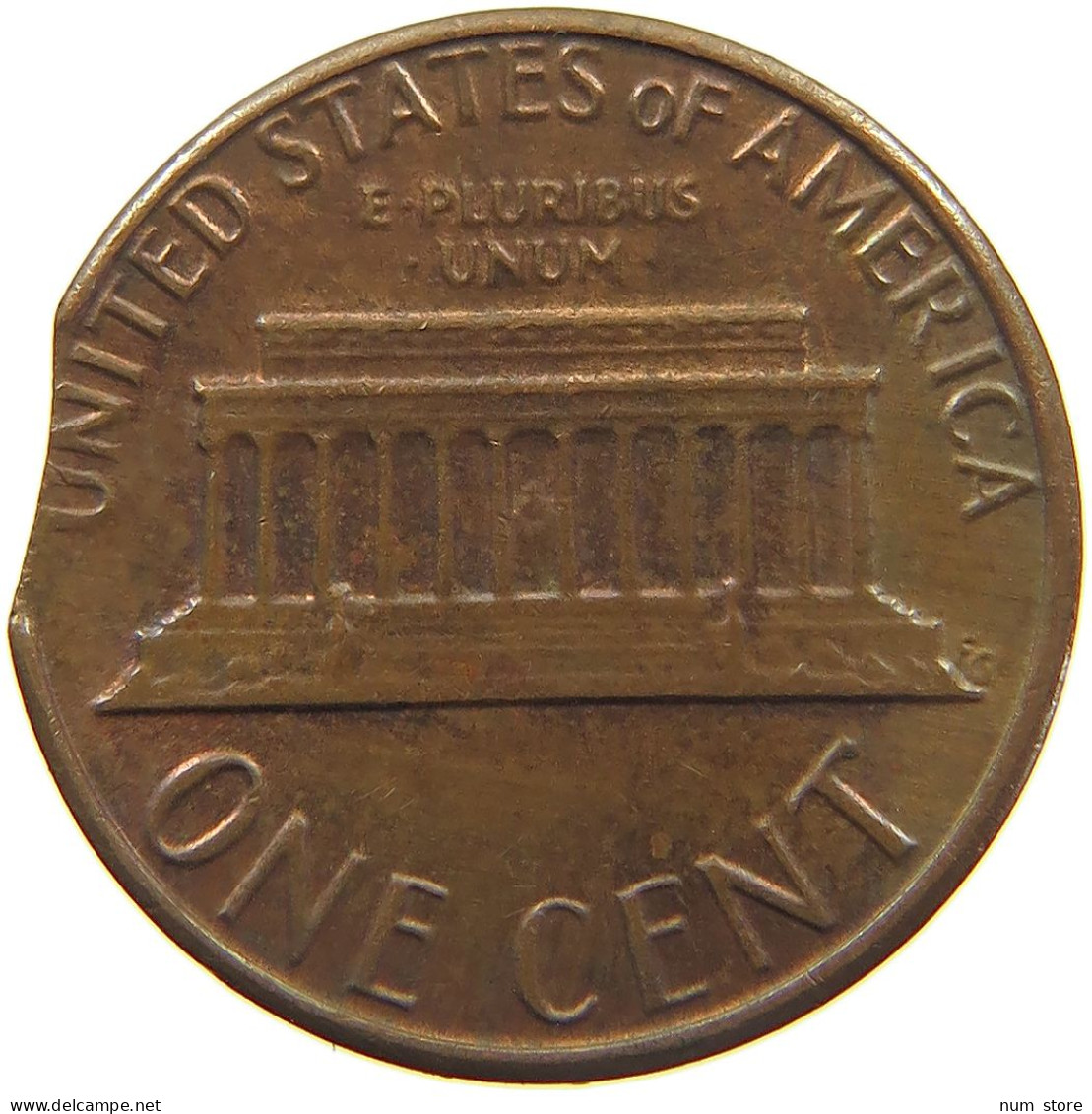 UNITED STATES OF AMERICA CENT 1982 D MINTING ERROR #t001 0223 - 1959-…: Lincoln, Memorial Reverse