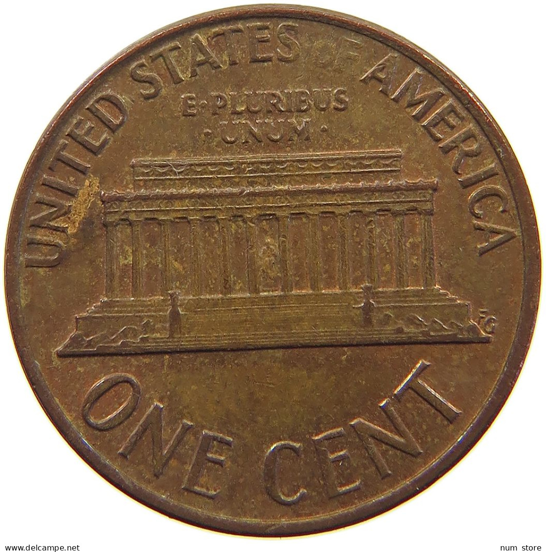 UNITED STATES OF AMERICA CENT 1974 S LINCOLN MEMORIAL #c079 0271 - 1959-…: Lincoln, Memorial Reverse