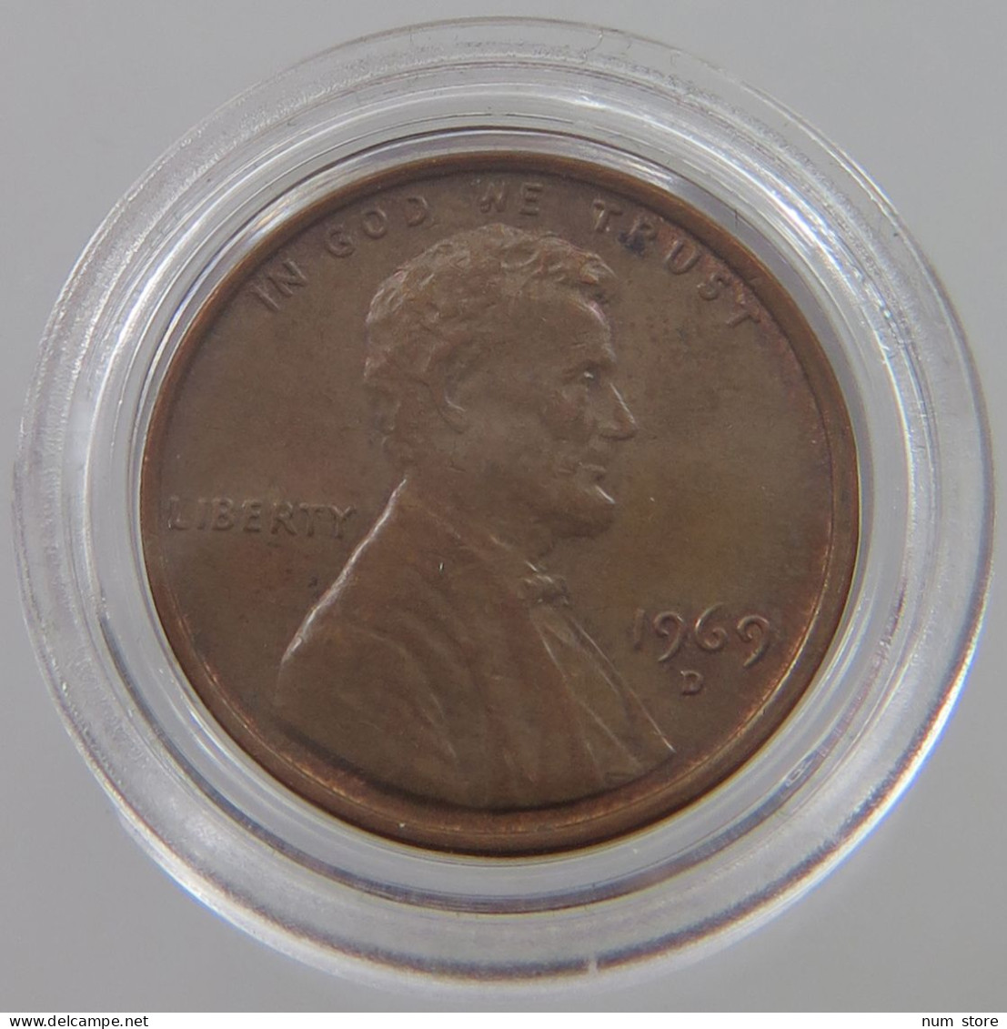 UNITED STATES OF AMERICA CENT 1969 D LINCOLN MEMORIAL #alb024 0053 - 1959-…: Lincoln, Memorial Reverse