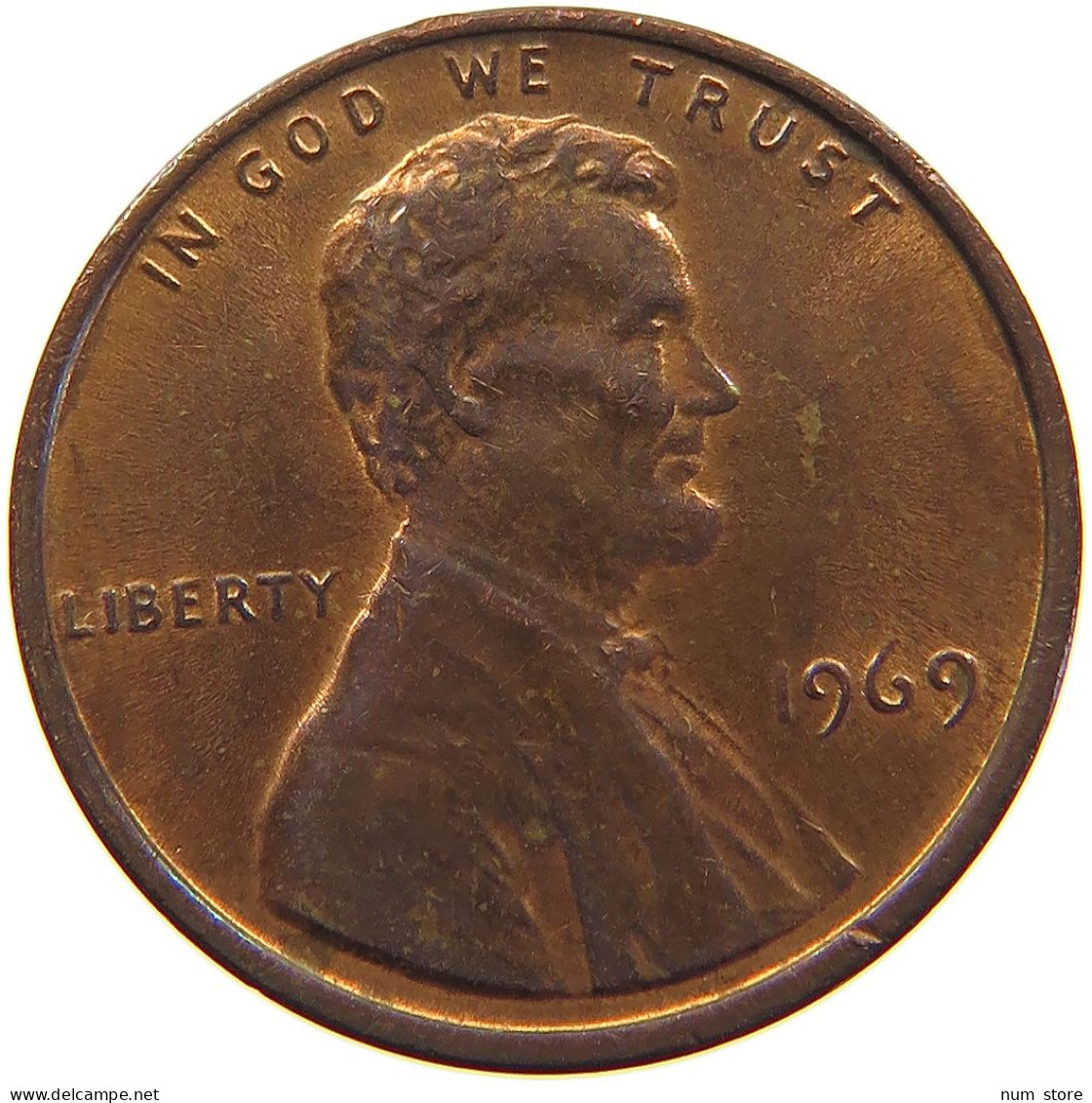 UNITED STATES OF AMERICA CENT 1969 LINCOLN MEMORIAL #c079 0277 - 1959-…: Lincoln, Memorial Reverse