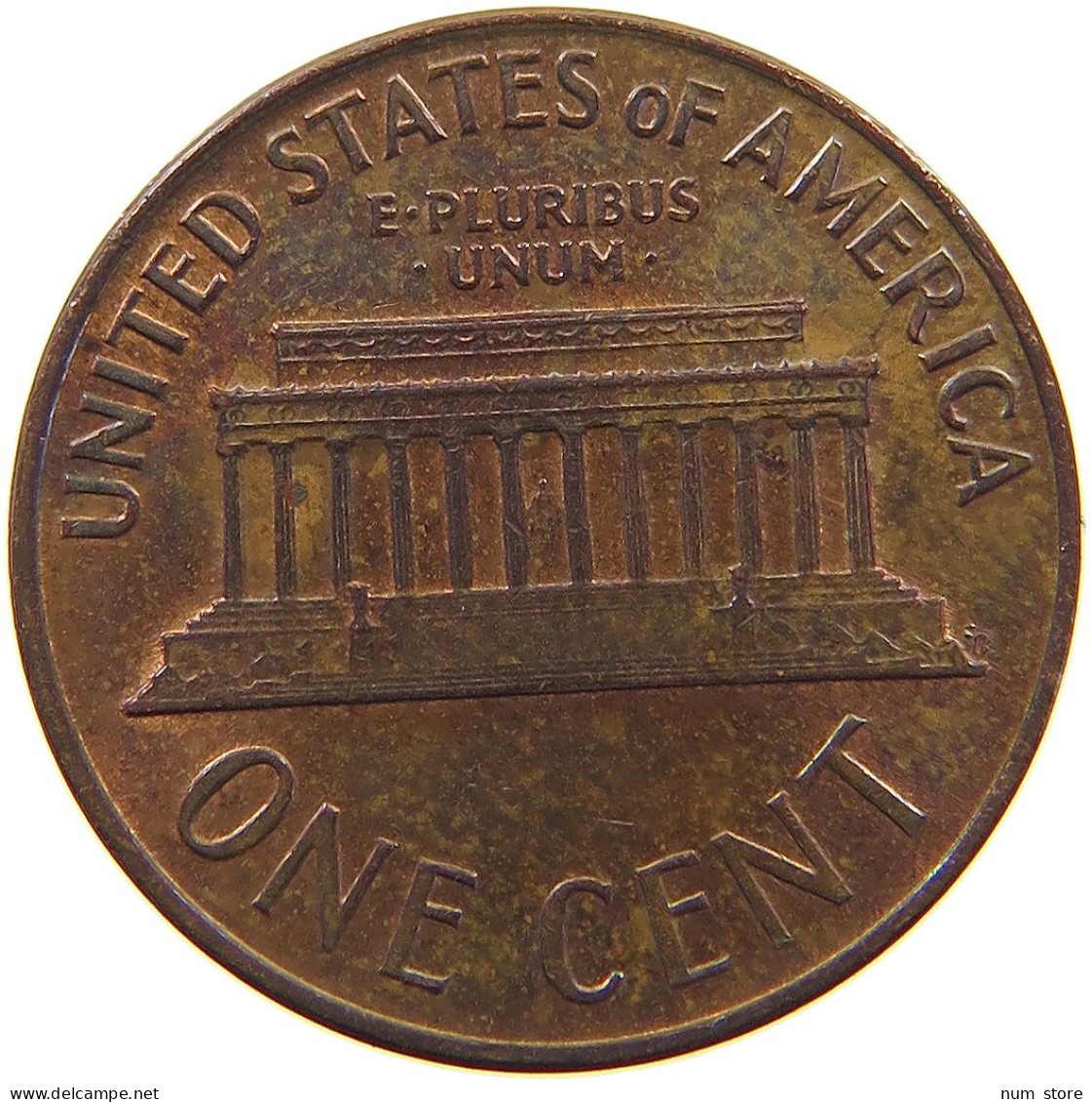 UNITED STATES OF AMERICA CENT 1967 LINCOLN MEMORIAL #c079 0295 - 1959-…: Lincoln, Memorial Reverse