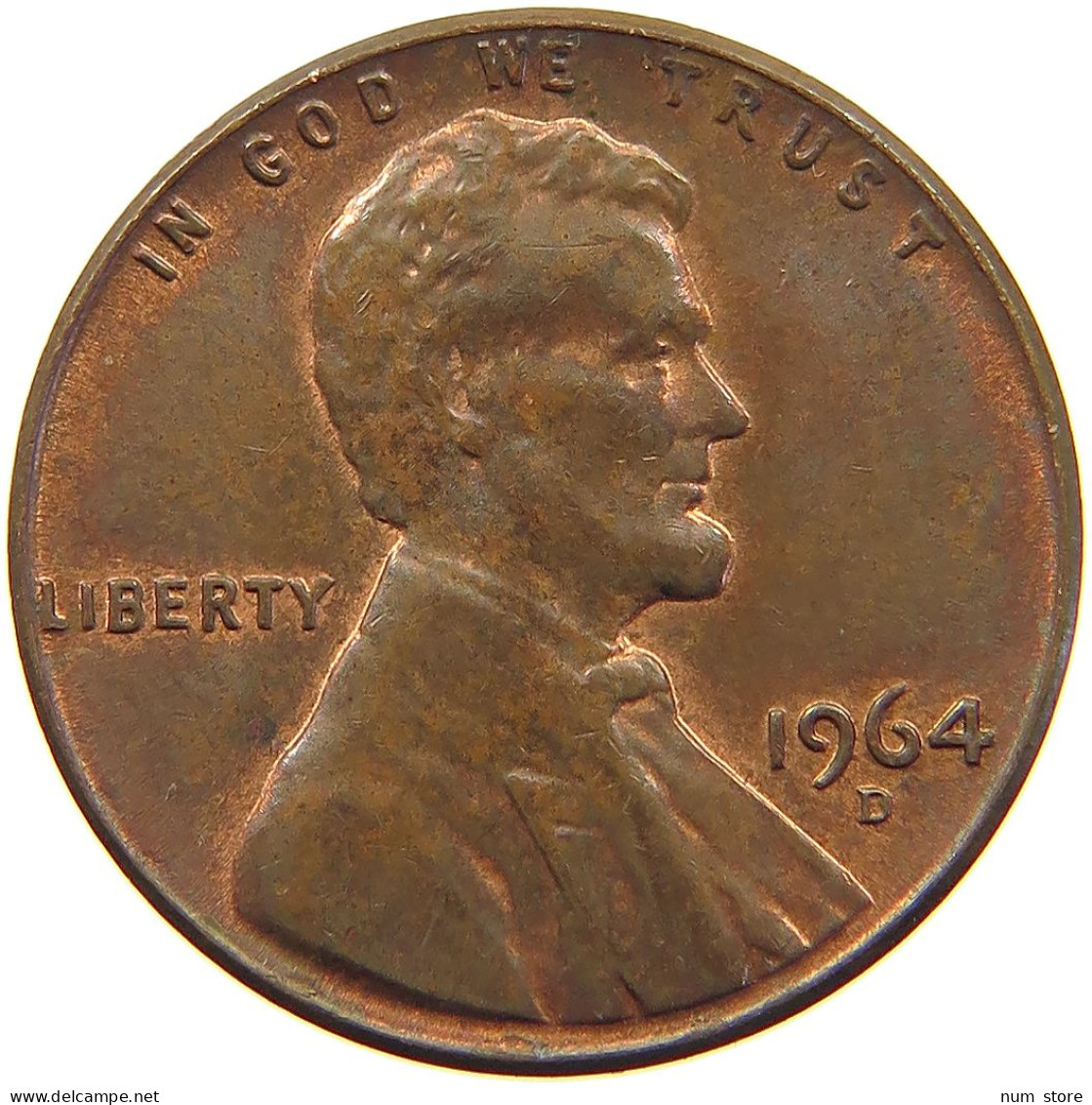 UNITED STATES OF AMERICA CENT 1964 D LINCOLN MEMORIAL #c079 0285 - 1959-…: Lincoln, Memorial Reverse