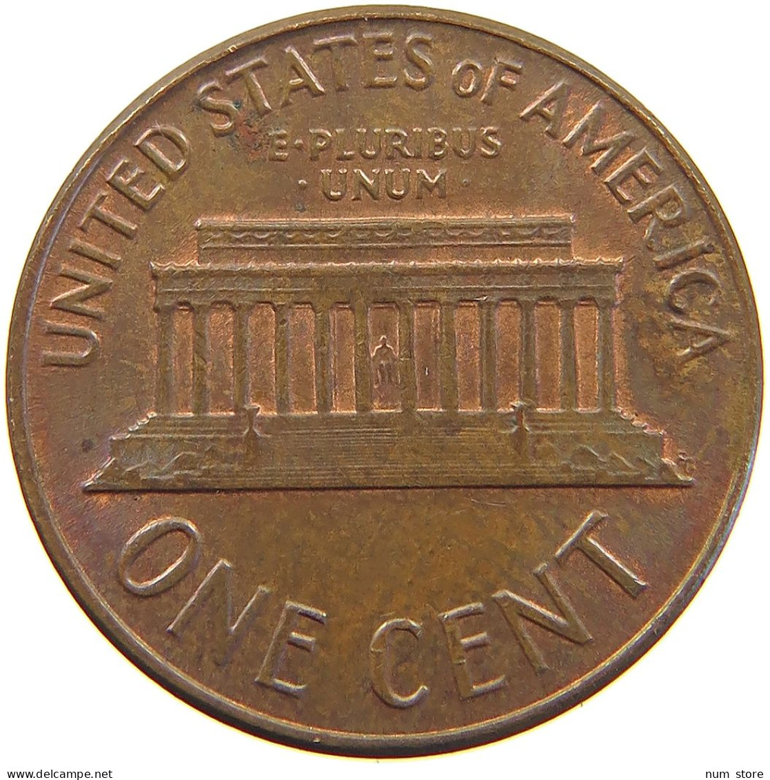 UNITED STATES OF AMERICA CENT 1964 D LINCOLN MEMORIAL #c079 0285 - 1959-…: Lincoln, Memorial Reverse