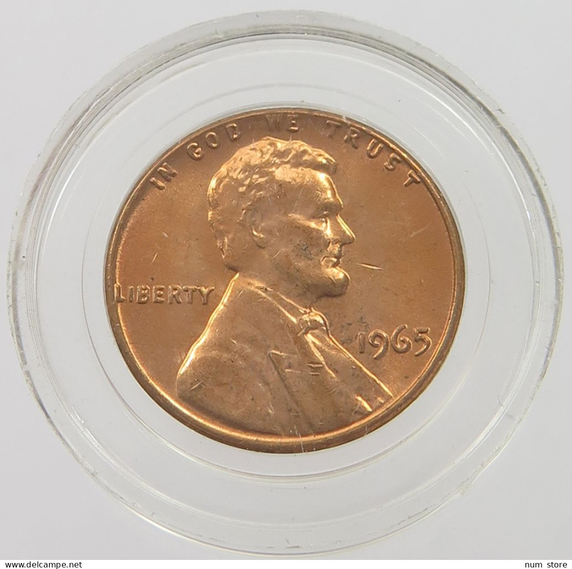 UNITED STATES OF AMERICA CENT 1965  #alb035 0509 - 1959-…: Lincoln, Memorial Reverse