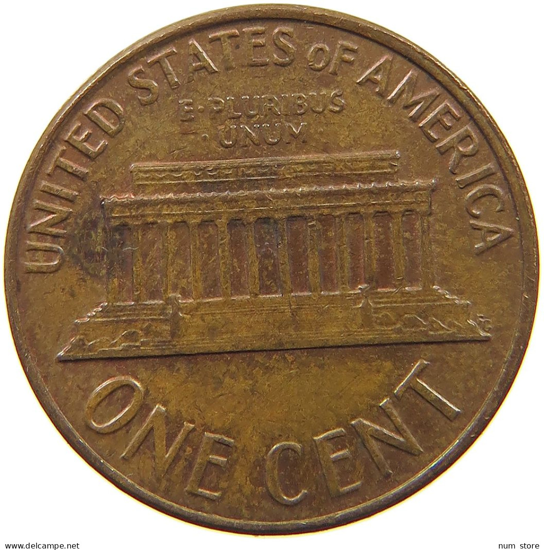 UNITED STATES OF AMERICA CENT 1968 LINCOLN MEMORIAL #c079 0279 - 1959-…: Lincoln, Memorial Reverse