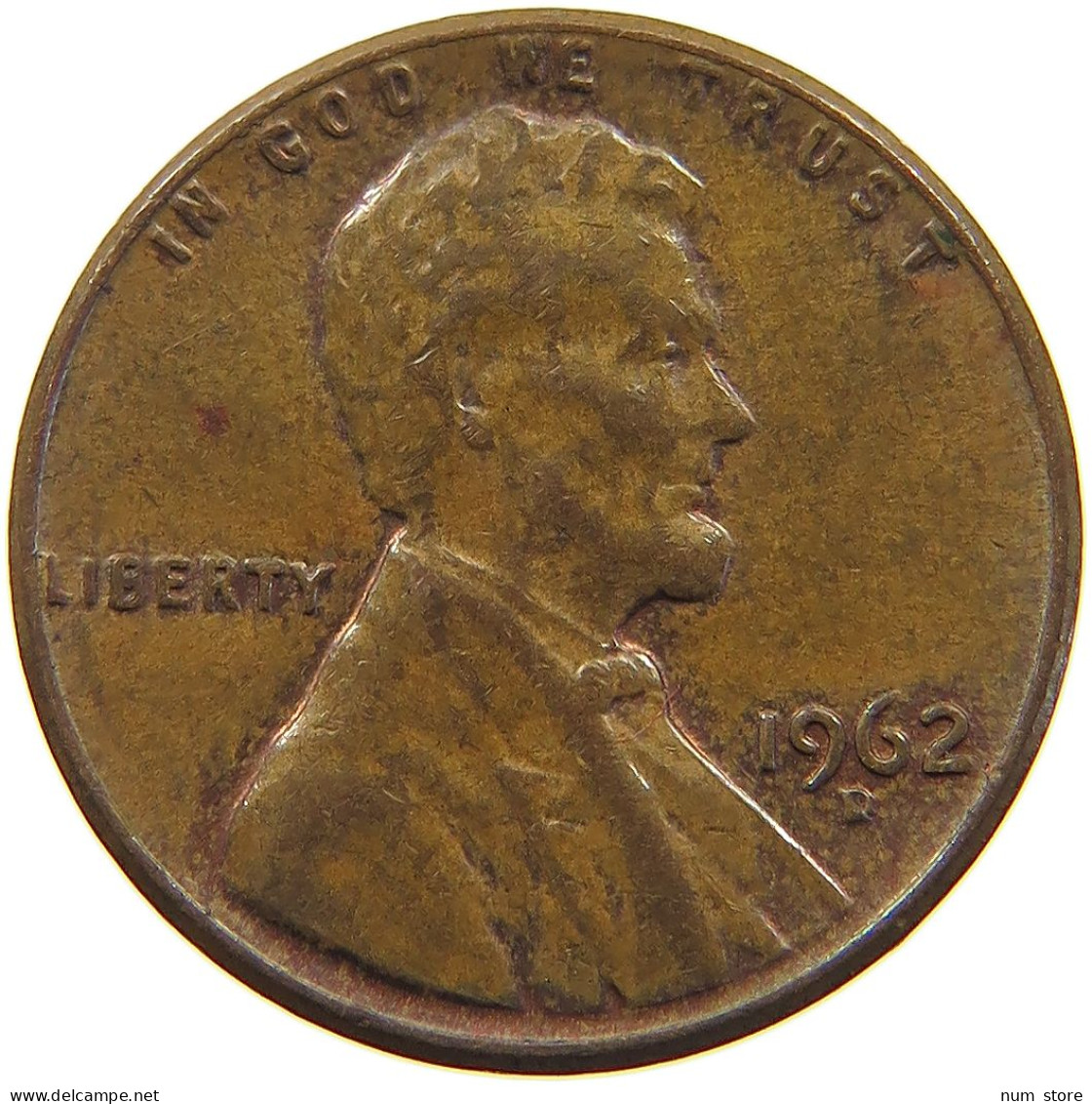 UNITED STATES OF AMERICA CENT 1962 D LINCOLN MEMORIAL #c079 0267 - 1959-…: Lincoln, Memorial Reverse