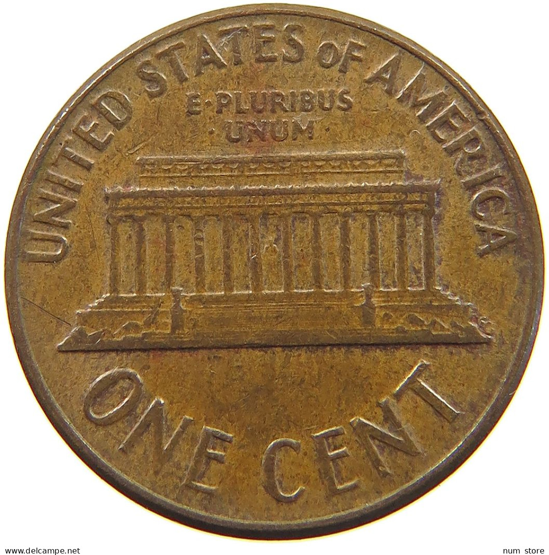 UNITED STATES OF AMERICA CENT 1962 D LINCOLN MEMORIAL #c079 0267 - 1959-…: Lincoln, Memorial Reverse