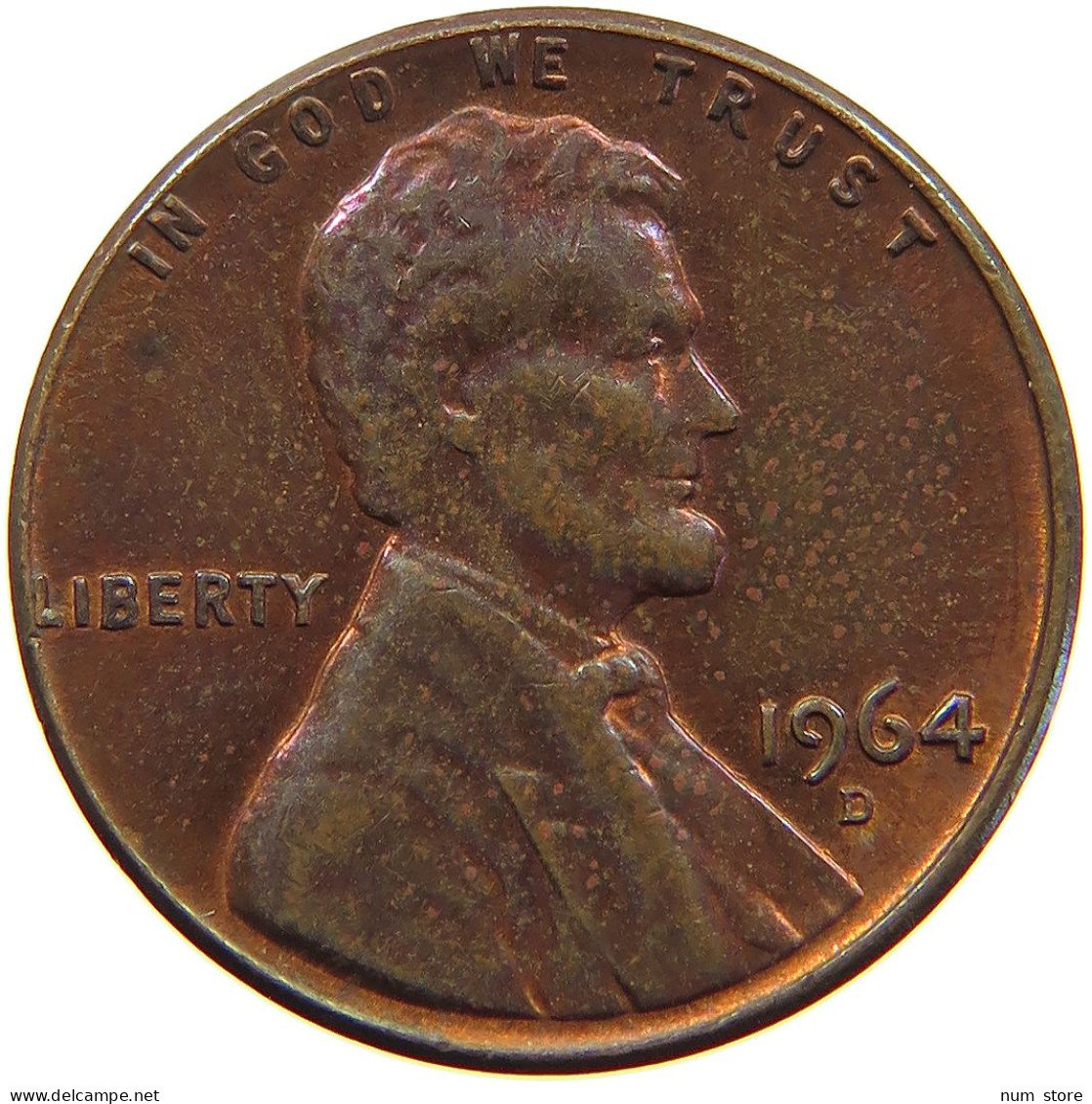 UNITED STATES OF AMERICA CENT 1964 D LINCOLN MEMORIAL #a067 0081 - 1959-…: Lincoln, Memorial Reverse