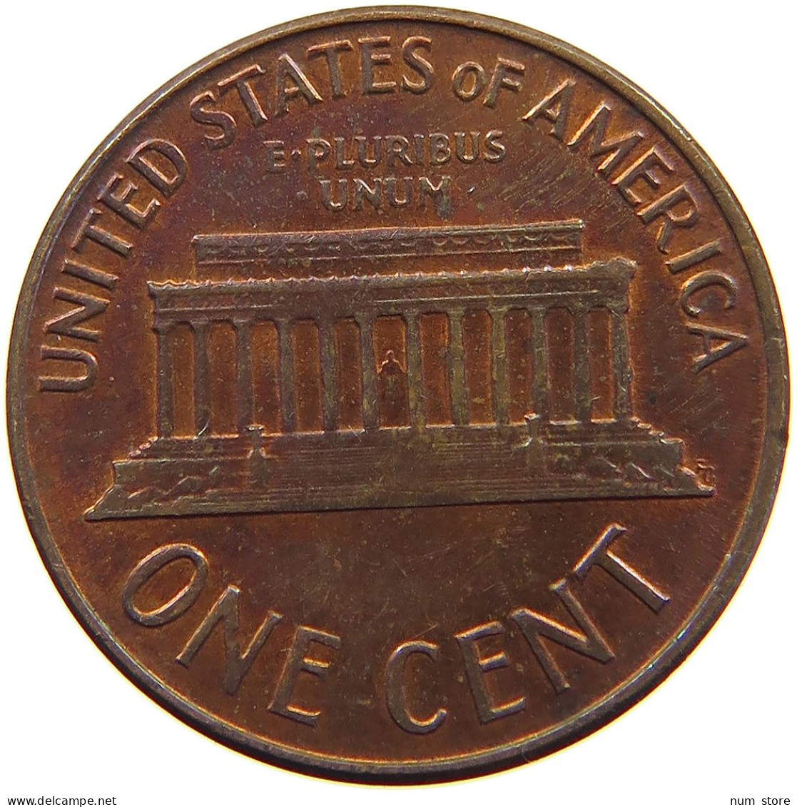 UNITED STATES OF AMERICA CENT 1964 D LINCOLN MEMORIAL #a067 0081 - 1959-…: Lincoln, Memorial Reverse