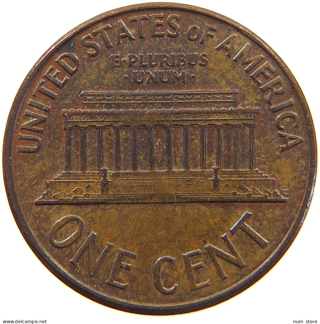 UNITED STATES OF AMERICA CENT 1960 D LINCOLN MEMORIAL #c079 0297 - 1959-…: Lincoln, Memorial Reverse